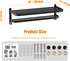 15 Inch DDS-DUDES Black Towel Racks for Bathroom Towel Shelf with Double Towel Bars Lavatory Wall Mount Holder