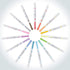 Zebra Pen Mildliner Highlighters, Double Ended Highlighter, Broad and Fine Tips, Pastel and Neutral Colors, 30 Pack.