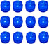 Bright LED Battery Operated Flameless Tea Light, Waterproof Submersible Candle for Party & Wedding, Pack of 12 (Blue)