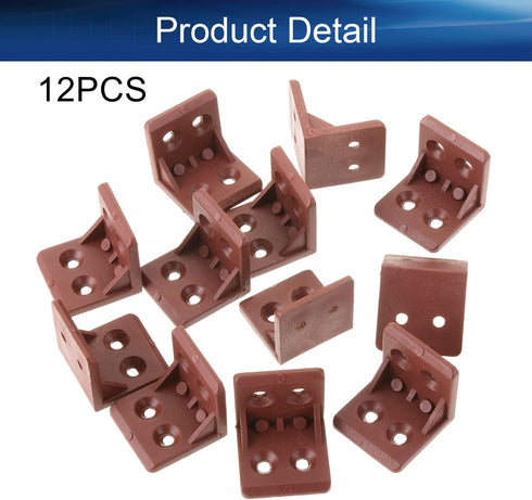 4 12pcs Shelf Support Corner Brace Hole Right Angle Board Holder L Shape Bracket Plastic Furniture Corner Brace