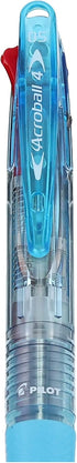 Pilot Acroball 4 Colors Ballpoint Pen, Extra Fine, Black, Red, Blue & Green (Bkab-45EF-CSL)