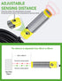Switch,IP65 M16, 3 Wires,12V/24V Input(10-30VDC), 3cm 80cm DIHOOL Photoelectric Proximity Sensor, Laser Motion
