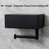 YWHWXB Toilet Paper Holder with Shelf and Storage Cabinet,Wall Mounted Toilet Tissue Holder,Plastic Toilet Paper Roll