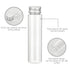 50 PCS 50 ML Clear Plastic Test Tubes with Screw Caps, Flat-Bottomed Bath Salt Containers for Candy