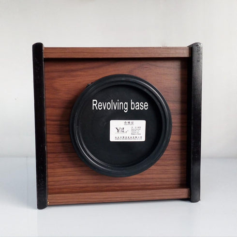 Rotating Wooden Remote Control Holder - Desk Pen Organizer and TV Remote Storage Caddy
