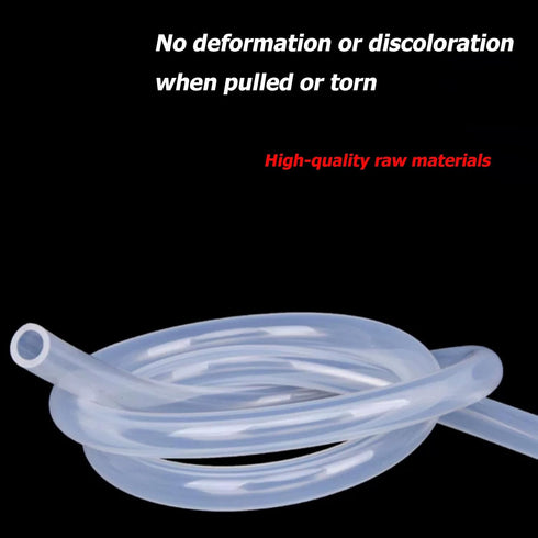 WOFICRET Pipe,Clear,5 10mm/1m Silicone Tubing, Home Brewing And Winemaking Silicone Tubing, High Temp Food Grade Tube