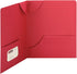 Smead Lockit Two-Pocket Heavyweight Folder, Letter Size, Red, 25 per Box