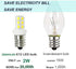 C7 E12 LED Bulbs, Salt Lamp Light Bulb Replacement for 15W Himalayan Salt Lamps, 6000K, 2 Pack