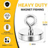 2 Inches 350 Lbs (50mm) DIYMAG Magnet Strong Magnets Fishing Nail Removal Tool Pickup Super Heavy Duty Security Large