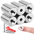 MIKEDE 50Pcs Strong Neodymium Magnets, Small Round Magnets with Hole for Locker, Tool Storage, and Crafts