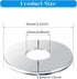 3 Pcs Stainless Steel Wall Split Flange Round Escutcheon Plate Floor and Ceiling Plate Cover Split Flange Plumbing Cover Plates Self Adhesive Split Pipe Flange(25 Tape)