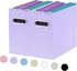 Oterri File Organizer, Small Storage Box, Collapsible Hanging File Organizer for Letter Size, 2 Packs, Purple