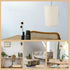 9.8x6.6'' Burlap Semicircle Lampshades, Beige Fabric Lampshade for Table Lamp, Wall Sconce Lamp Replacement