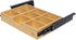 Under Desk Bamboo Drawer with U-Shaped Hollow Panel, Adjustable Space Storage Organizer for Sit Stand Workstation