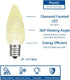 Novelty Lights 25PK C9 Ultra Bright Dimmable LED Replacement Bulbs, Faceted Outdoor Christmas Light Bulbs, Green