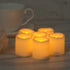 Battery Operated Flameless Votive Candles, Pack of 6 with Timer, Small LED Candle Lights for Daily Cycle