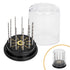 GYROS 11 PCS Mini Twist Drill Bit Set #50 to #60, Carbon Steel Micro Drill Bits for Jewelry