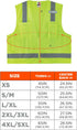 Ergodyne Unisex Class 2 Economy Surveyors Vest, Zipper, Lime, Large-X-Large US