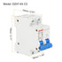 Miniature Circuit Breaker Low-voltage 2 Poles 3A 230/400V for Household Circuit Breaker Overload Protection