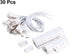 uxcell MC-38 Surface Mount Wired NC Door Sensor Alarm, Magnetic Reed Switch in White