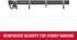 5 Rubbermaid FastTrack Garage Storage Utility Hooks Piece Black All in One Rail Hook Kit and Tool Organizer Heavy Duty