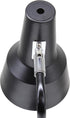 LD1072-BLK 15.2" Simple Designs Sleek Essentials Metal Cone Shade Desk Lamp with Adjustable Shade and Dual USB Ports
