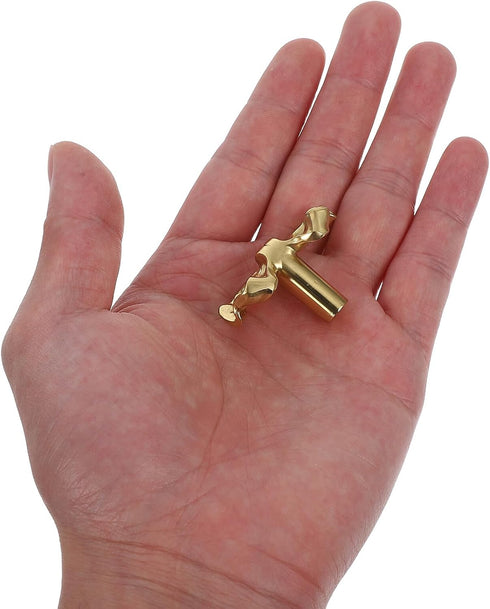 RUNROTOO 40x20x25mm Brass Bow Drawer Pull Handle Hollow Vintage Cabinet Knob for Dresser Wardrobe Shoe Cabinet