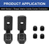 26Pcs 3030 Inside Joint Corner Brackets Set with Screws, Black Angle Connector for 3030 Series Aluminum Extrusion