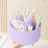 Desk Pencil Pen Holder 5 Slots, 360° Degree Rotating Organizer for Kids, Office, Home, School (Purple 2)