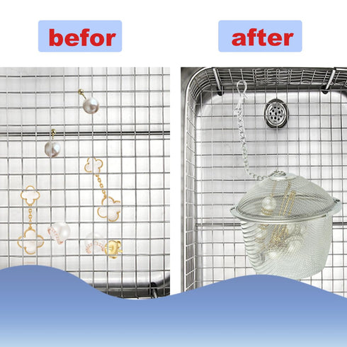 5 Pcs Ultrasonic Cleaner Baskets, 304 Stainless Steel for Jewelry Cleaning