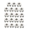 uxcell 15 Pcs Furniture Cam Lock Nut Connectors, 15x12mm for Cabinet Drawer Wardrobe Panel Connecting