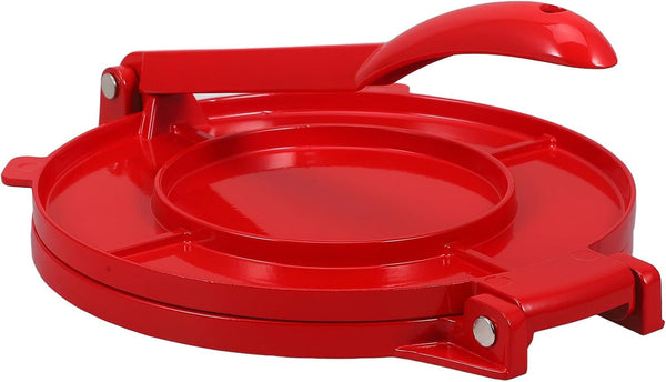 OUNONA Aluminum Alloy Tortilla Press Corn Dough Presser Red Manual Flour Tortilla