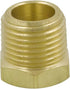 Legines Brass Pipe Fitting Hex Bushing, 1/2" NPT Male to 1/4" NPT Female Adapter, 1200psi (Pack of 2)