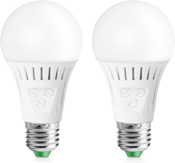 Motion Sensor Light Bulb with Dusk to Dawn, E26 Base, 7W LED(60W