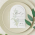 Setting 100 4 6 inch Crisky Arch Design Greenery Thank You Place Cards, Pcs, Chic and Elegant Wedding Table