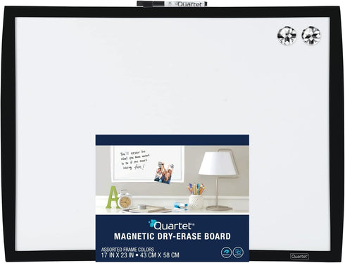 Quartet Magnetic Whiteboard, 17" x 23" Small White Board for Wall, Dry Erase Board for Kids, Home Office & School