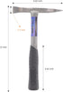 CHOWEL BHS-W330 Welding Chipping Hammer, Slag Removal Tool with Shock Reduction Grip, Lightweight 13oz