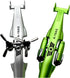 Lopenle 10PCS Novelty Helicopter Gel Pen, Cool Airplane Shape Pen with 24 Refills for School Office Party