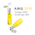 Wirefy 90 PCS Heat Shrink Piggyback Spade Connectors, 3 Way Wire Connectors, Double Spade Connectors