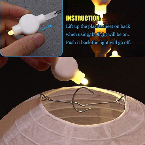 36 Hours(Pack 12,Warm Paper Lantern Lights Battery Operated Hanging LED Lights Super Bright Easy Use Decorative