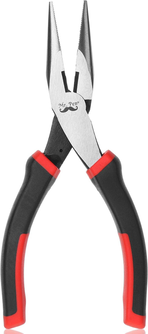 Mr. Pen Needle Nose Pliers, 6 Inch Long Nose Tool with Cutter, Pliers for Wire Wrapping, Crafts, Jewelry Making Supplies