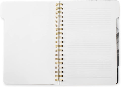 Fringe Studio Large Tab Notebook,Marble Gray, Flexible Paperback Cover, College Ruled, 5 Subject/Die-Cut Dividers, Notebook, 7.25" X 10", 180 Lined Pages (343005), Multicolor