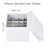 uxcell Centrifuge Tube Freezer Storage Box, 16 Places Cardboard Holder Rack for 50ml Microcentrifuge Tubes, White (2pcs)