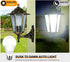 SETEN 4-Pack 10W Bulbs, 75W, 4000K 1100LM, A19 Bulbs, E26 (Non-Dimmable) Dusk to Dawn LED Light Equivalent Cool White