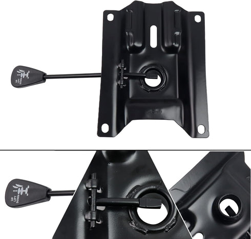 Heavy Duty Office Chair Tilt Base, Control Lift Mechanism Black Swivel Base Plate 6.8" x 5.5" Replacement Parts
