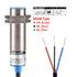 M18 Inductive Proximity Sensor Switch Shield Type LJ18A3-5-Z/BX Detector 5mm 10-30VDC 200mA NPN NO