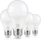 A19 LED Light Bulbs, 60 Watt Equivalent, 6000K Cool White, 850LM, Non-Dimmable, E26 Base, 4-Pack