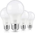 A19 LED Light Bulbs, 60 Watt Equivalent, 6000K Cool White, 850LM, Non-Dimmable, E26 Base, 4-Pack