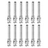 12pcs 8Gauge Stainless Steel Dispensing Needles, 1" Blunt Tips Luer Lock for Thick Liquids