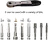 11pc 36-Tooth 1/4 inch Mini Ratchet Wrench Screwdriver Bit Set, High Torque Mini Offset Reversible Drive Handle